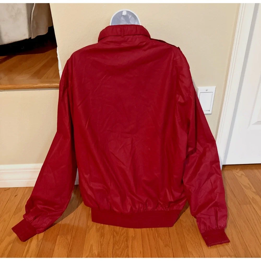 VTG Field Stream Burgundy Bomber Coat Plaid Lined Mens 2XLT Racer Jacket